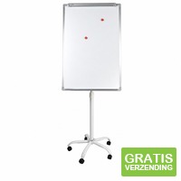 Lowander Flipoverbord Verrijdbaar en Magnetisch - wit