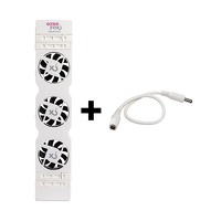 Bekijk de deal van DealDonkey.com 4: Nexxt Ezeefox radiatorventilator uitbreidingsset - wit