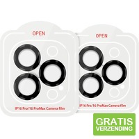 BlueBuilt Apple iPhone 16 Pro/16 Pro Max Camera Lens Protector Aluminium Duo Pack