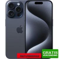 Bekijk de deal van Coolblue.nl 3: Refurbished iPhone 15 Pro 128GB Blue Titanium (Zo goed als nieuw)