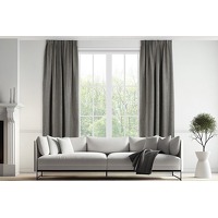 Lifa Living Verduisterend Gordijn - Tot 90% Lichtwerend - 150  260 cm - grijs
