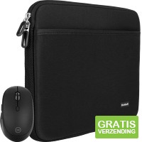 BlueBuilt Laptophoes 37 cm 15-16 inch S zwart + Tradendum Muis