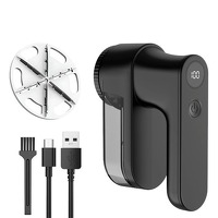 Nexxt Pluizenverwijderaar - USB Oplaadbaar - zwart