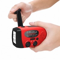 Soundlogic Noodradio Zonne-energie en Powerbank - rood