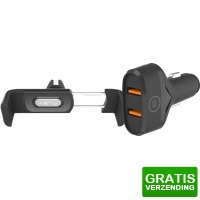 Bekijk de deal van Coolblue.nl 1: Kenu Telefoonhouder Auto Luchtrooster + BlueBuilt Autolader Quick Charge 18W