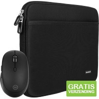 BlueBuilt Laptophoes 33 cm 14 inch M zwart + Tradendum Muis